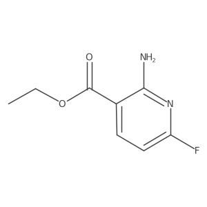 Ethyl 2-amino-6-fluoronicotinate结构式