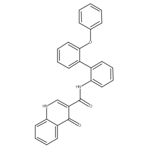 4-oxo-N-[2-(2-phenoxyphenyl)phenyl]-1H-quinoline-3-carboxamide结构式