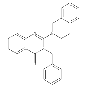 3-Benzyl-2-(1,2,3,4-tetrahydroisoquinolin-2-yl)-3,4-dihydroquinazolin-4-one结构式