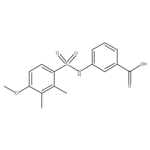 3-{[(4-Methoxy-2,3-dimethylphenyl)sulfonyl]amino}benzoic acid Structure