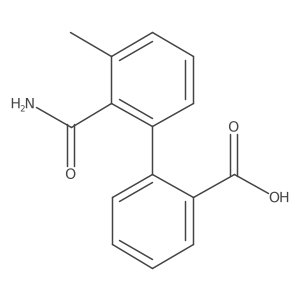 2'-(Aminocarbonyl)-3'-methyl[1,1'-biphenyl]-2-carboxylic acid Structure