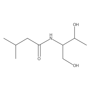 N-[(2S)-1,3-Dihydroxybutan-2-yl]-3-methylbutanamide结构式