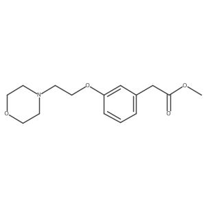 Methyl [3-(2-morpholin-4-ylethoxy)phenyl]acetate Structure