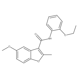 N-(2-ethoxyphenyl)-5-methoxy-2-methyl-1-benzofuran-3-carboxamide Structure