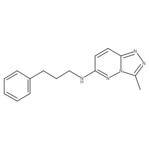 3-methyl-N-(3-phenylpropyl)-[1,2,4]triazolo[4,3-b]pyridazin-6-amine结构式