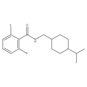 2,6-difluoro-N-((1-isopropylpiperidin-4-yl)methyl)benzamide结构式