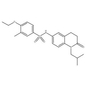 4-ethoxy-N-(1-isobutyl-2-oxo-1,2,3,4-tetrahydroquinolin-6-yl)-3-methylbenzenesulfonamide Structure