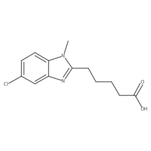 5-(5-Chloro-1-methyl-1H-benzoimidazol-2-yl)-pentanoic acid结构式