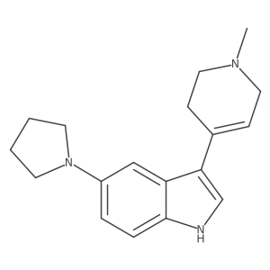 3-(1-methyl-1,2,3,6-tetrahydropyridin-4-yl)-5-(pyrrolidin-1-yl)-1H-indole Structure