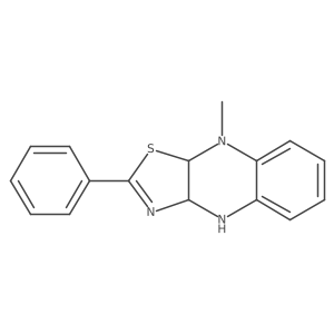 Thiazolo[4,5-b]quinoxaline, 3a,4,9,9a-tetrahydro-9-methyl-2-phenyl-, cis- Structure