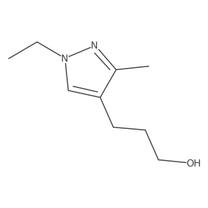 3-(1-ethyl-3-methyl-1H-pyrazol-4-yl)propan-1-ol Structure