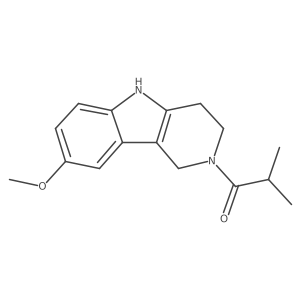 1-(8-methoxy-1,3,4,5-tetrahydro-2H-pyrido[4,3-b]indol-2-yl)-2-methylpropan-1-one结构式