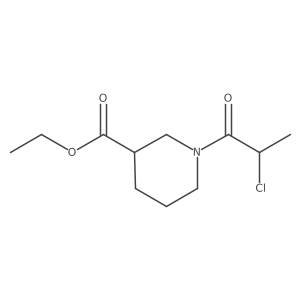 Ethyl 1-(2-chloropropanoyl)piperidine-3-carboxylate Structure
