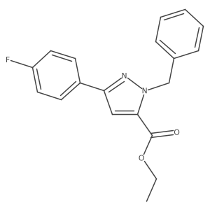 Ethyl 1-benzyl-3-(4-fluorophenyl)-1H-pyrazole-5-carboxylate Structure