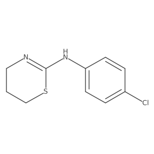 N-(4-chlorophenyl)-5,6-dihydro-4H-1,3-thiazin-2-amine结构式