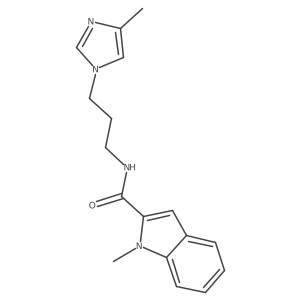 1h-Indole-2-carboxamide,1-methyl-n-[3-(4-methyl-1h-imidazol-1-yl)propyl]-结构式