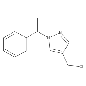 4-(Chloromethyl)-1-(1-phenylethyl)-1h-pyrazole结构式