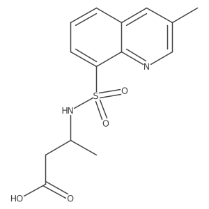 3-[(3-Methylquinolin-8-yl)sulfonylamino]butanoic acid结构式