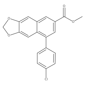 Methyl 8-(4-chlorophenyl)naphtho[2,3-d]-1,3-dioxole-6-carboxylate结构式