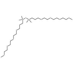 Bis[methoxy(triethyleneoxy)propyl]tetramethyldisiloxane结构式