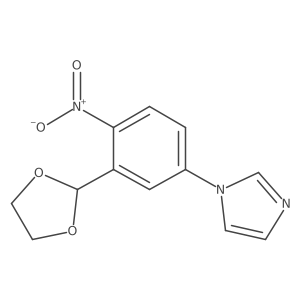 1-[3-(1,3-Dioxolan-2-yl)-4-nitrophenyl]imidazole Structure