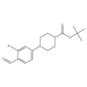 Tert-butyl 4-(3-bromo-4-formylphenyl)piperazine-1-carboxylate Structure