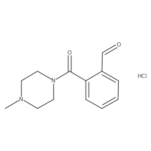 2-(4-Methylpiperazine-1-carbonyl)benzaldehyde hydrochloride Structure