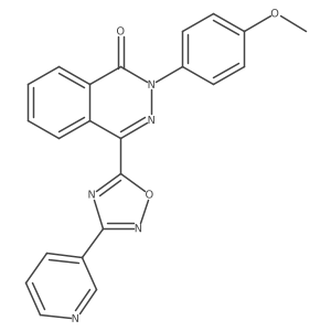 2-(4-Methoxyphenyl)-4-[3-(pyridin-3-yl)-1,2,4-oxadiazol-5-yl]-1,2-dihydrophthalazin-1-one Structure
