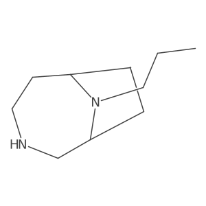 9-Propyl-3,9-diazabicyclo[4.2.1]nonane结构式