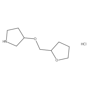 3-(Tetrahydro-2-furanylmethoxy)pyrrolidine hydrochloride Structure