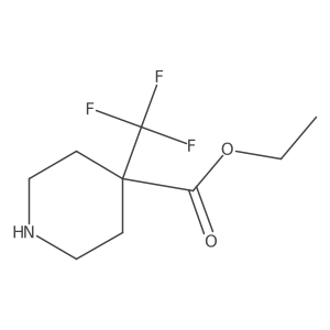 Ethyl 4-(trifluoromethyl)piperidine-4-carboxylate结构式