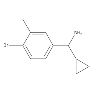 (S)-(4-Bromo-3-methylphenyl)(cyclopropyl)methanamine结构式