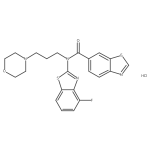 N-(4-fluorobenzo[d]thiazol-2-yl)-N-(3-morpholinopropyl)benzo[d]thiazole-6-carboxamide hydrochloride Structure