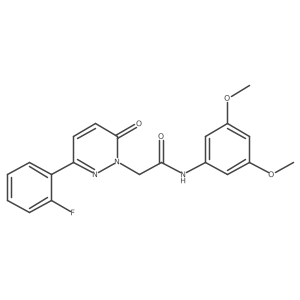 N-(3,5-dimethoxyphenyl)-2-[3-(2-fluorophenyl)-6-oxopyridazin-1(6H)-yl]acetamide Structure