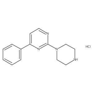 4-Phenyl-2-(piperazin-1-YL)pyrimidine hydrochloride Structure