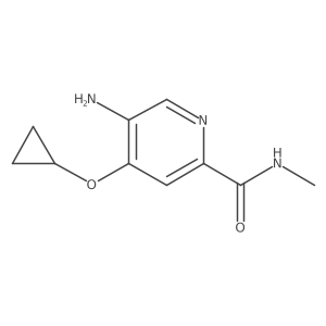 5-Amino-4-cyclopropoxy-N-methylpicolinamide结构式