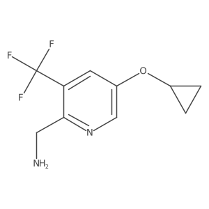 (5-Cyclopropoxy-3-(trifluoromethyl)pyridin-2-YL)methanamine结构式