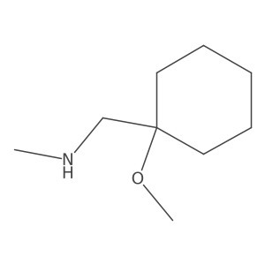 [(1-Methoxycyclohexyl)methyl](methyl)amine结构式