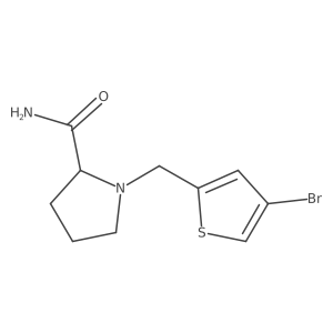 1-((4-Bromothiophen-2-yl)methyl)pyrrolidine-2-carboxamide结构式