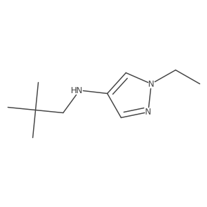 N-(2,2-dimethylpropyl)-1-ethyl-1H-pyrazol-4-amine结构式