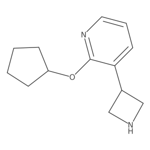 Pyridine, 3-(3-azetidinyl)-2-(cyclopentyloxy)-结构式