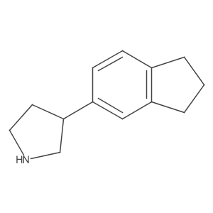3-(2,3-dihydro-1H-inden-5-yl)pyrrolidine Structure