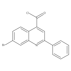 7-Bromo-2-phenylquinoline-4-carbonyl chloride Structure