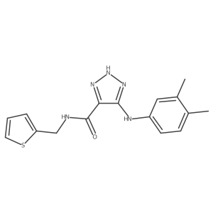 5-[(3,4-dimethylphenyl)amino]-N-(2-thienylmethyl)-1H-1,2,3-triazole-4-carboxamide Structure
