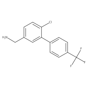 C-(6-Chloro-4'-(trifluoromethyl)biphenyl-3-yl)-methylamine Structure