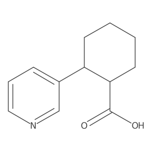 2-(Pyridin-3-yl)cyclohexane-1-carboxylic acid结构式