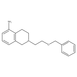 2-(2-phenylmethoxyethyl)-3,4-dihydro-1H-isoquinolin-5-amine结构式