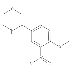 3-(4-Methoxy-3-nitrophenyl)morpholine Structure
