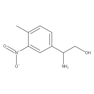 2-Amino-2-(4-methyl-3-nitrophenyl)ethan-1-ol Structure