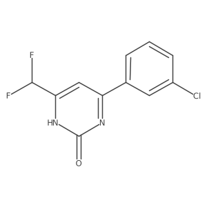 6-(3-chlorophenyl)-4-(difluoromethyl)pyrimidin-2(1H)-one Structure